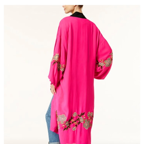 Free People Jackets & Blazers - Free People cotton floral embroidered kimono